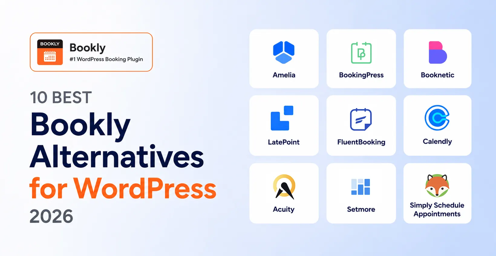 Les 10 meilleures alternatives à Bookly pour WordPress — comparatif des plugins de réservation 2026