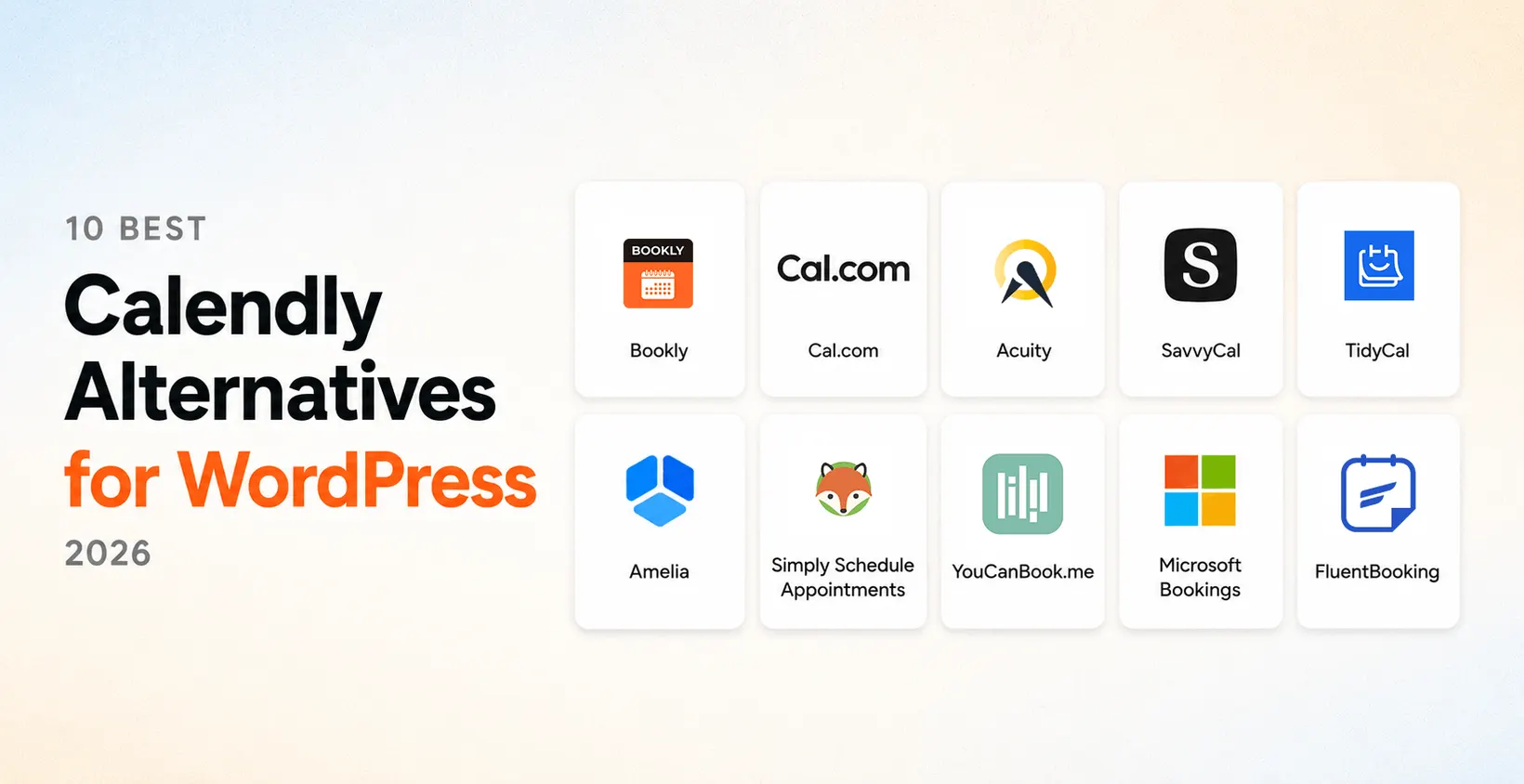 Le 10 migliori alternative a Calendly per WordPress nel 2026