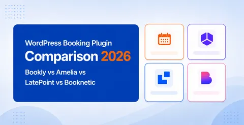 Comparativa de plugins de reservas para WordPress 2026: Bookly vs Amelia vs LatePoint vs Booknetic