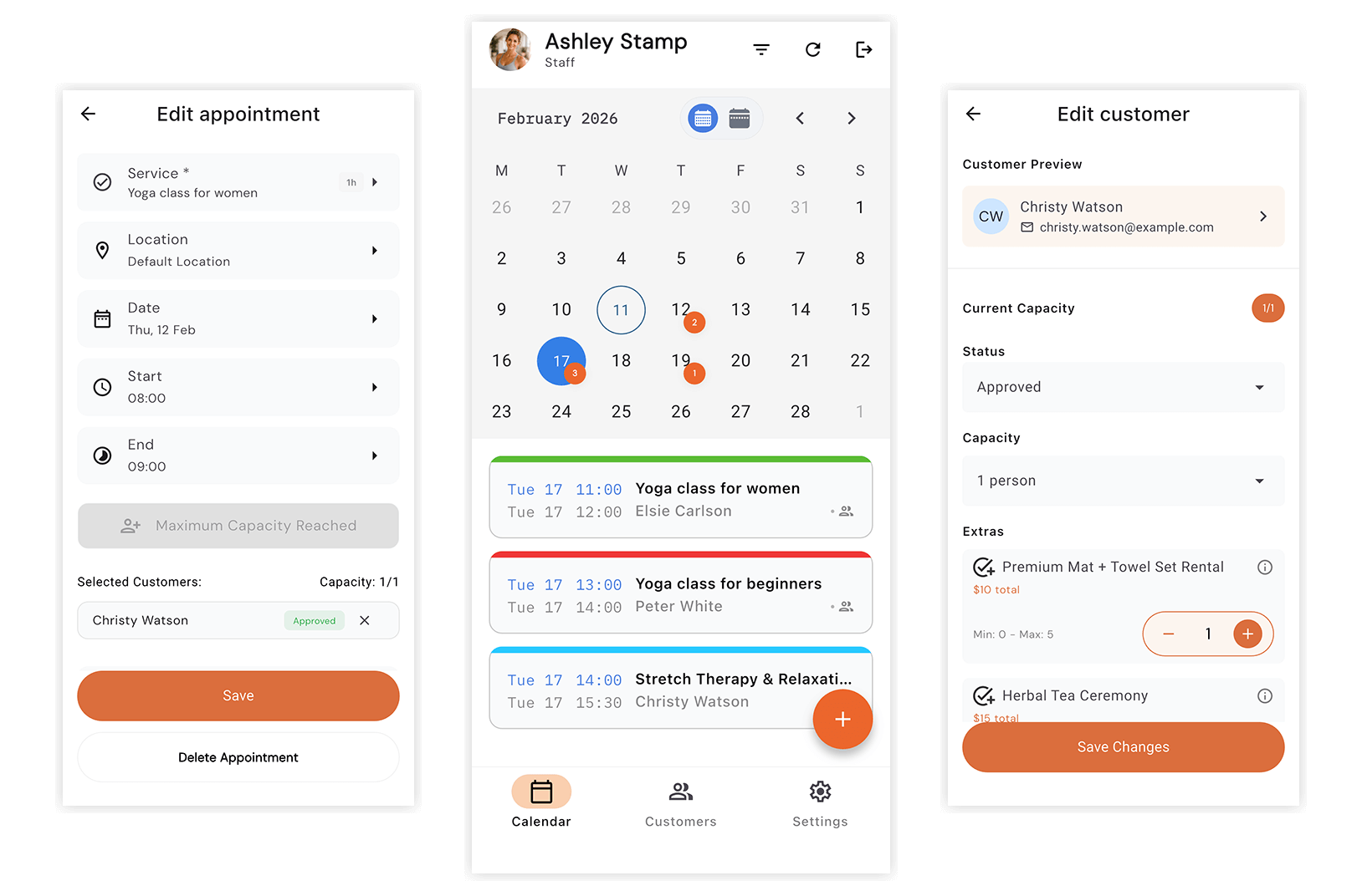 Bookly Staff Cabinet Mobile App