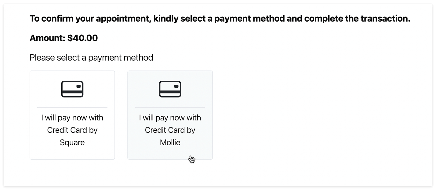 Bookly Checkout form