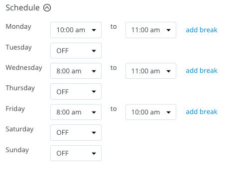 Llimit the service availability Llimit the service availability