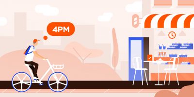 Online booking system for a local cafe website