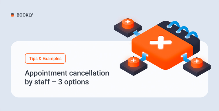 Appointment cancellation by staff – 3 options