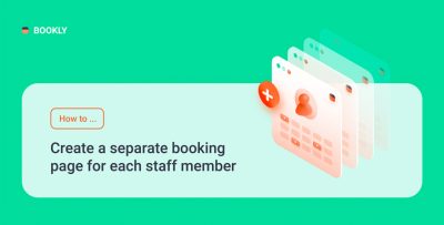 How to create a separate booking page for each staff member