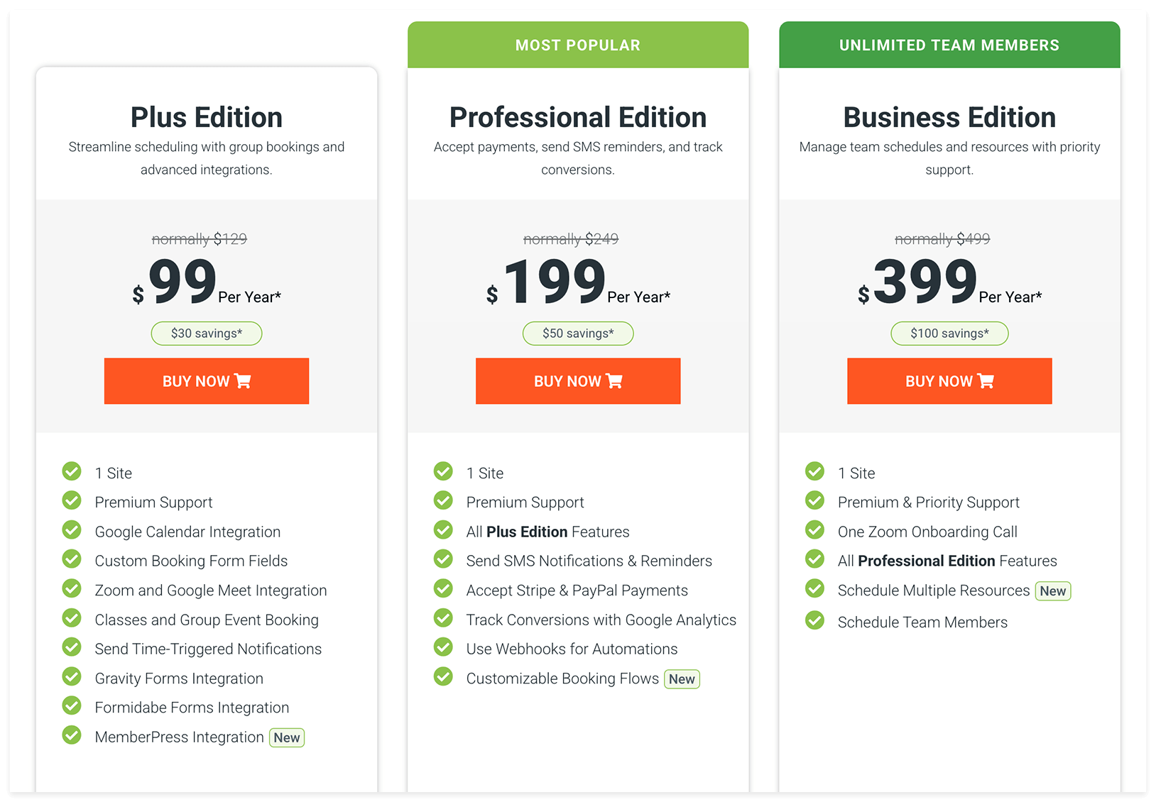 Simply Schedule Appointments pricing June 2026