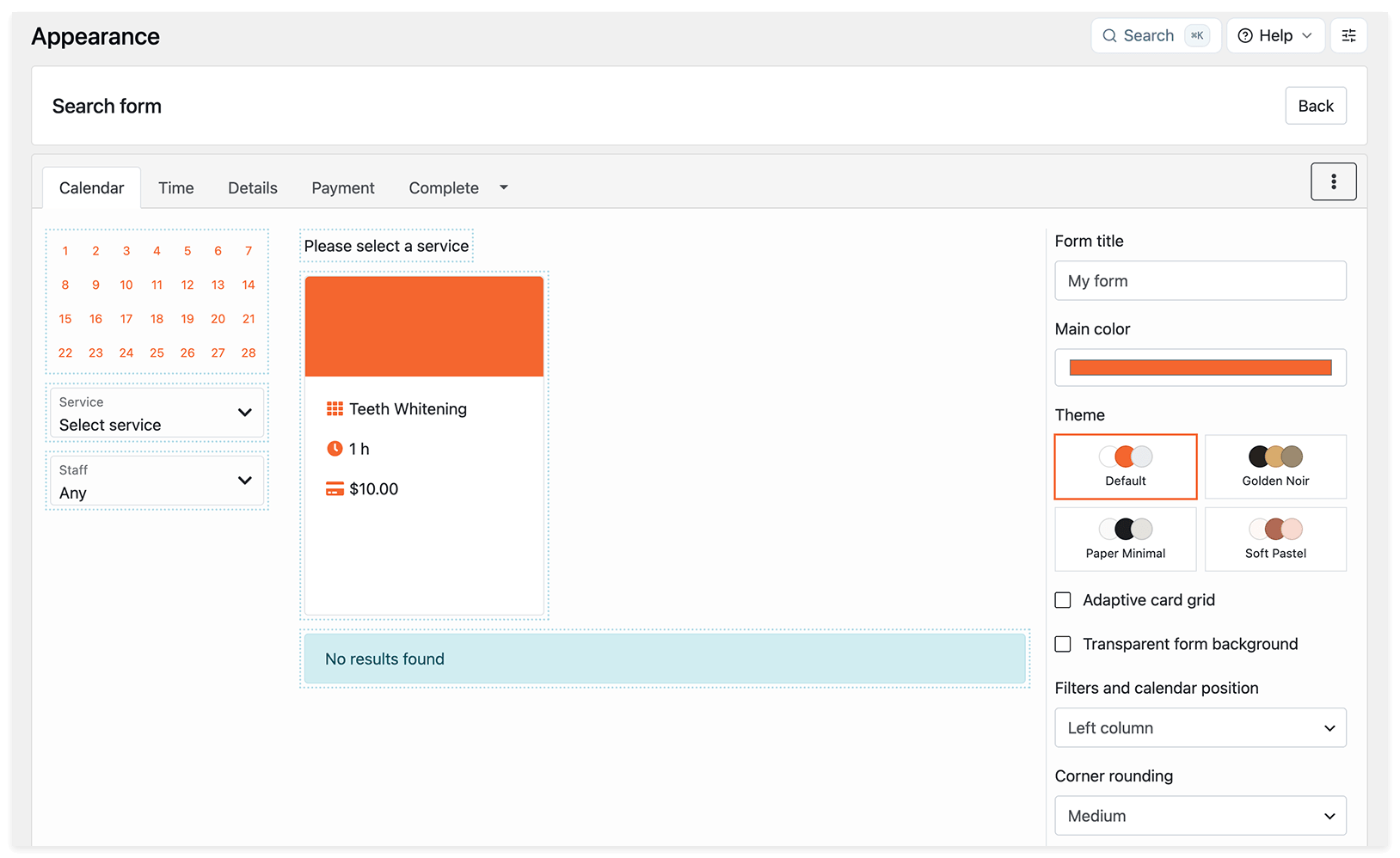 Bookly 28.1 modern booking form themes