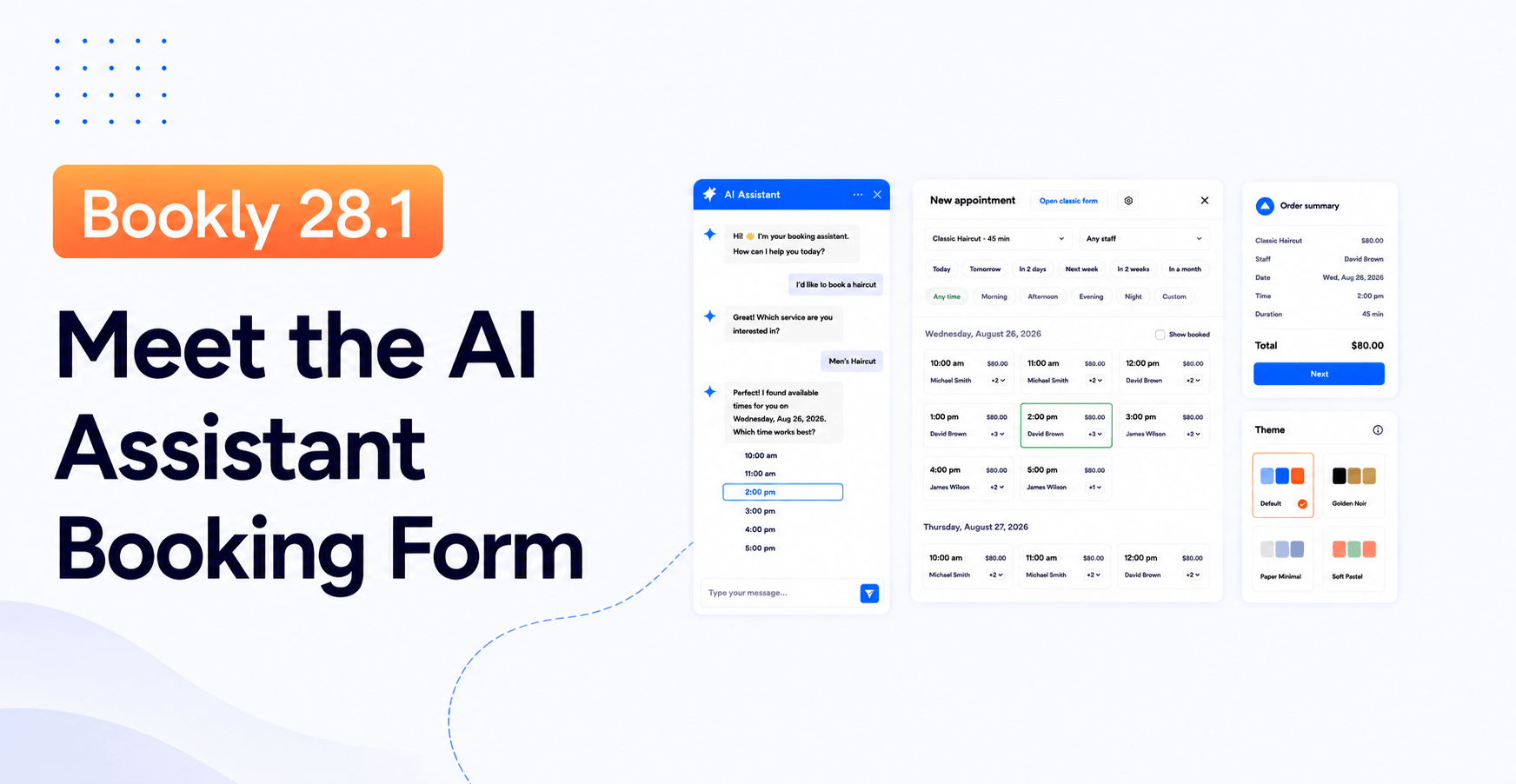 Bookly 28.1: Meet the AI Assistant Booking Form