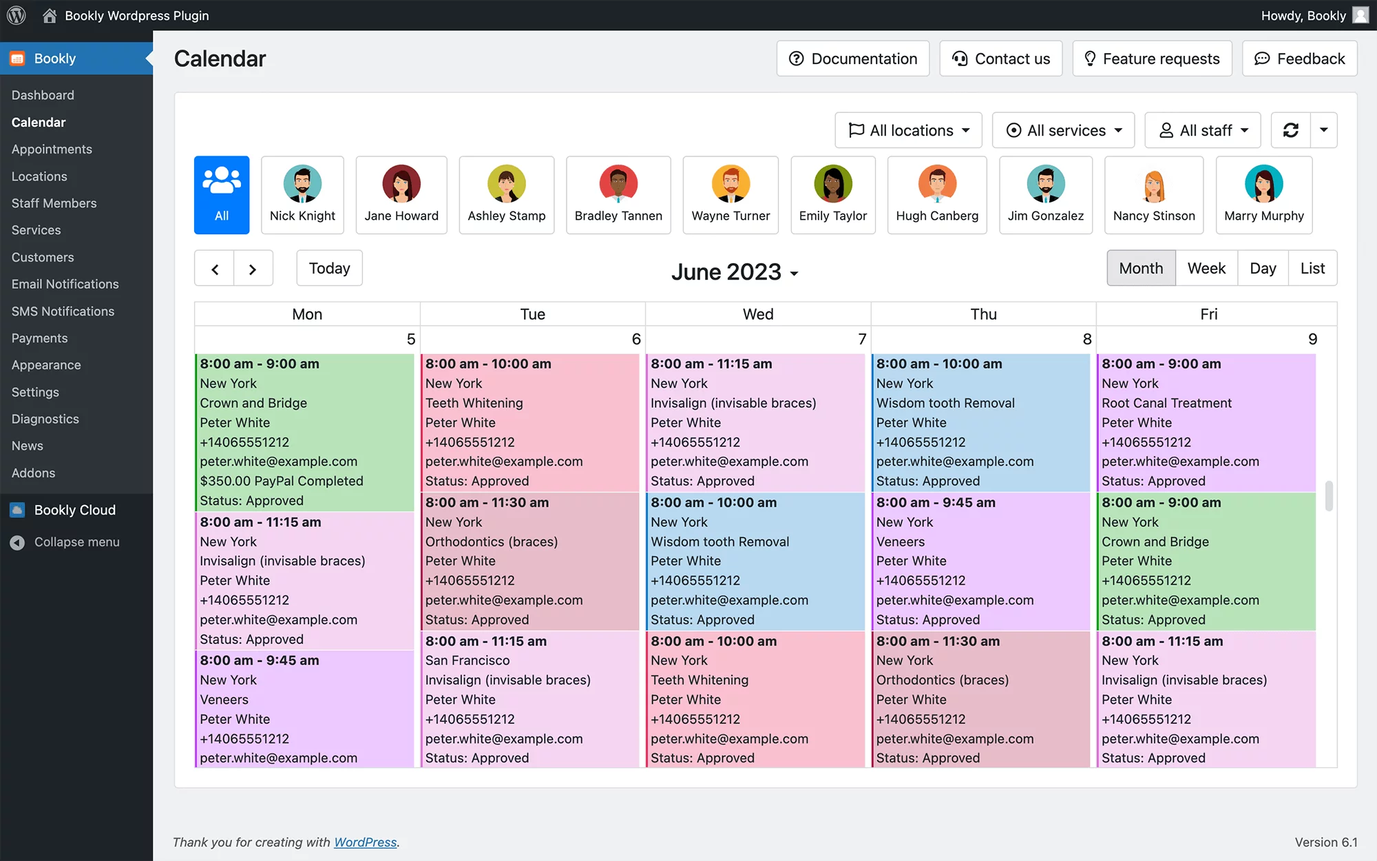 Add service locations in Bookly