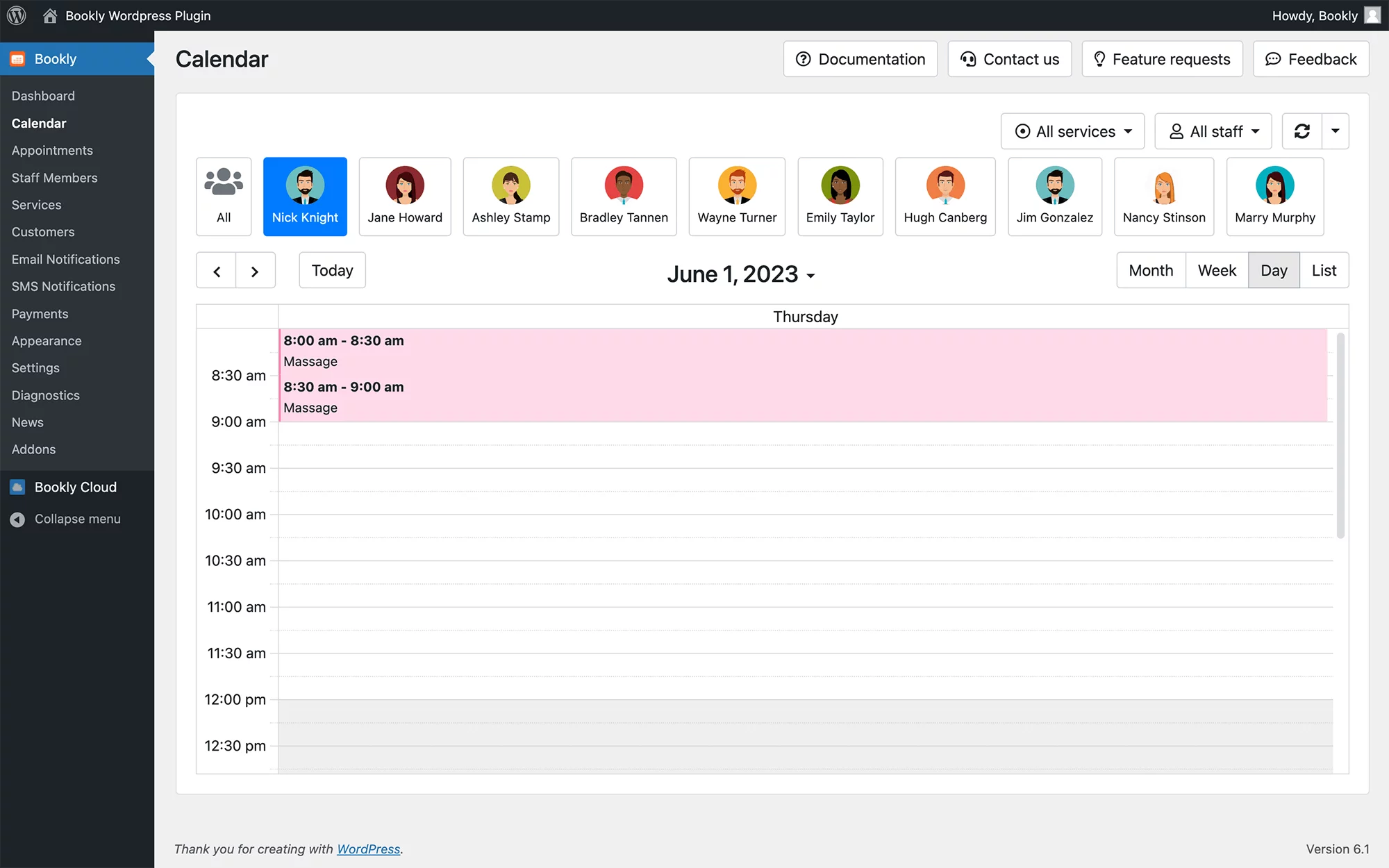 Multiply appointments in Bookly
