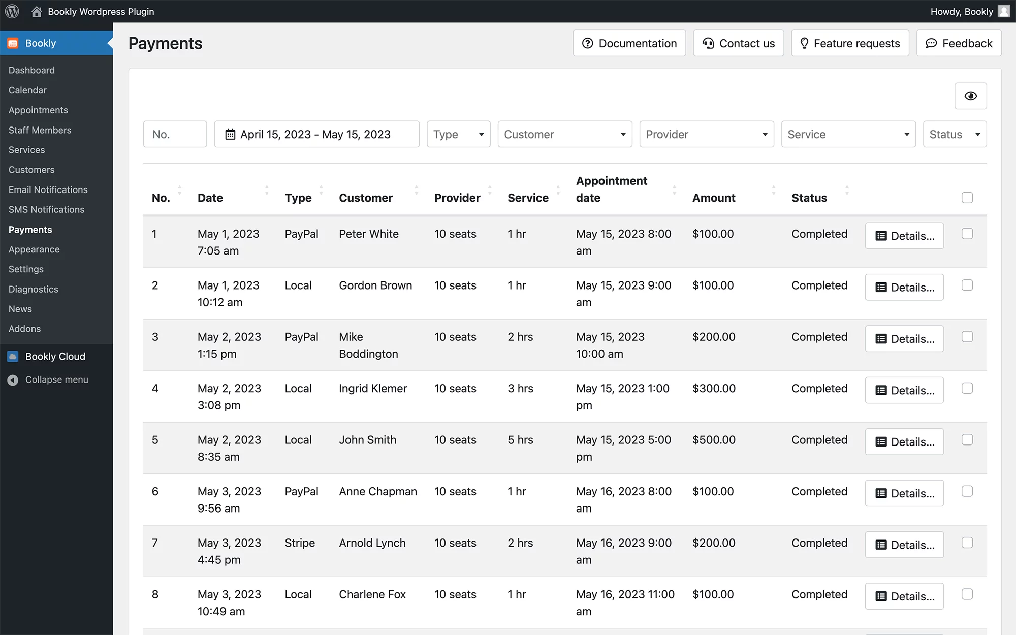 Receive secure and flexible payments in Bookly PRO