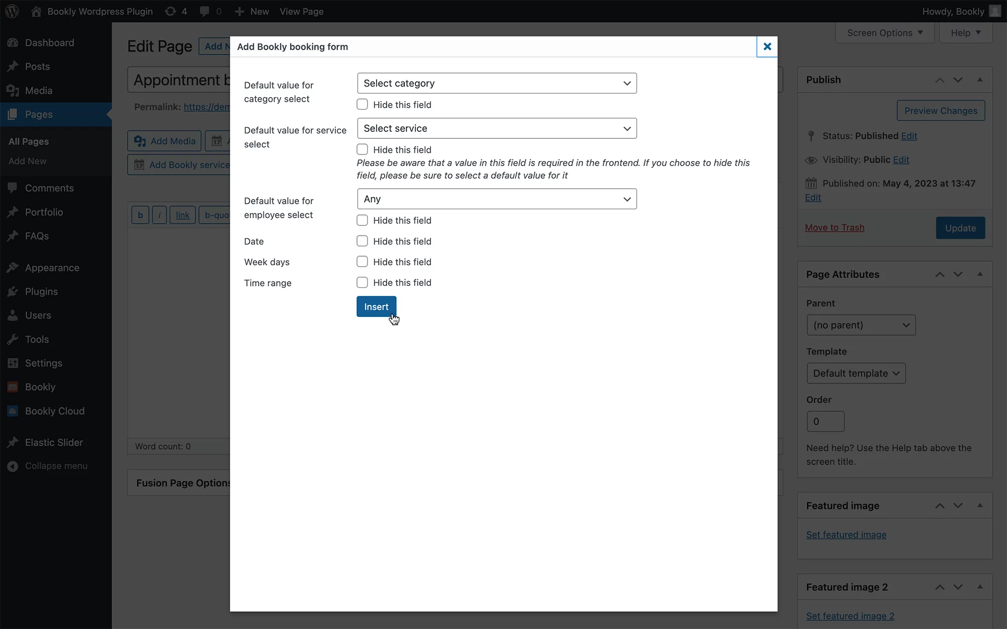 Unlimited number of Bookly booking forms on your site